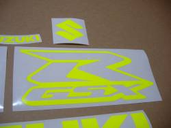 Suzuki GSXR 600/750/1000 neon yellow logo graphics