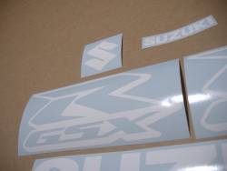 White decals for Suzuki GSX-R (Gixxer) 1000 cc