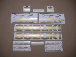 Matte golden decals for Suzuki GSXR 600 cc