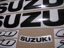 Suzuki gsxr 600 black color decals set