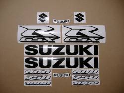 Stickers for Suzuki gsxr 600 in black color