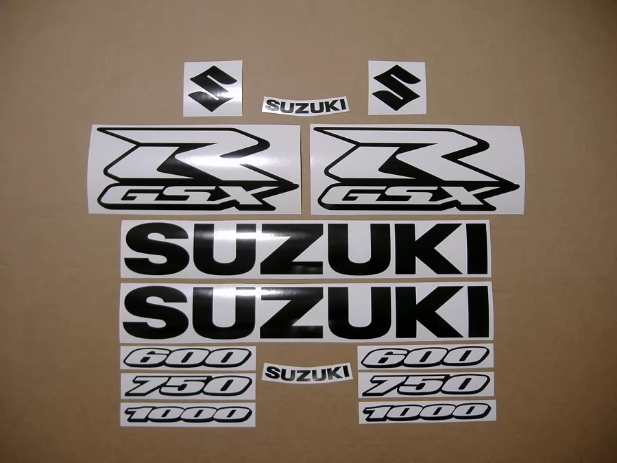 Suzuki gsxr 750 black color graphics set