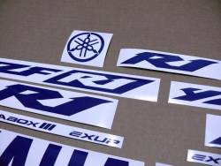 Blue logo stickers for Yamaha YZF R1