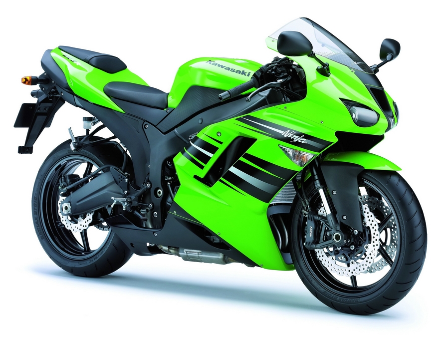 Pensioneret løn bånd Kawasaki ZX6R Ninja 2008 complete decal set - green model version -  Moto-Sticker.com