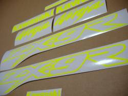 Kawasaki ZX9R 900 high visibility yellow decals