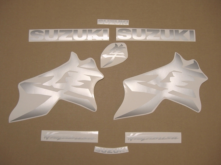 Suzuki Hayabusa 2021 new model matte silver stickers