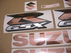 Rose gold stickers for Suzuki GSXR (Gixxer) 600