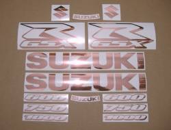 Rose gold color custom decals for Suzuki GSX-R 600