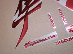 Chrome red stickers for Suzuki Hayabusa 2021 Mk3 m1