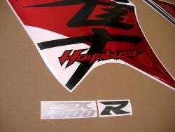 Suzuki hayabusa 2016 red oem-style decals set