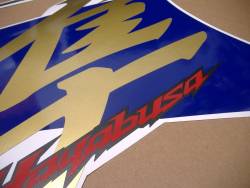 Decals for Suzuki Hayabusa 2015 L5 blue pattern model