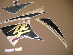 Suzuki Hayabusa 2015 L5 black restoration decal kit