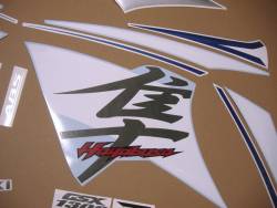 Decals for Suzuki Hayabusa 2016 L6 white pattern