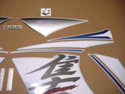 Suzuki Hayabusa 2016 L6 white complete sticker set