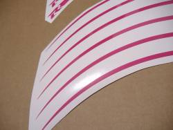 Wheel stripes for suzuki gsxr in hot pink color