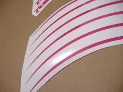 Wheel stripes for suzuki gsxr in hot pink color
