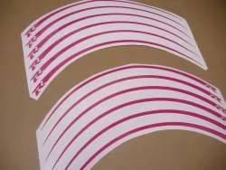 Suzuki gsxr hot pink wheel rim stripes graphics