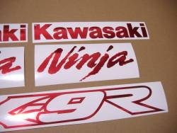 Chrome red stickers for Kawasaki zx9r ninja 900