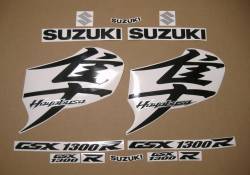 Black decals set for Suzuki Hayabusa 2nd gen.