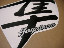 Black kanji stickers set for Suzuki Hayabusa K1