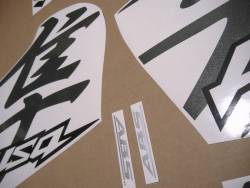 Suzuki Hayabusa 2020 grey genuine look kanji stickers