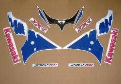 Kawasaki ZXR 750 ninja 1993 restoration stickers