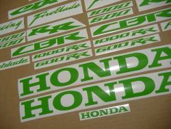 Honda CBR 1000 RR lime poison green color stickers