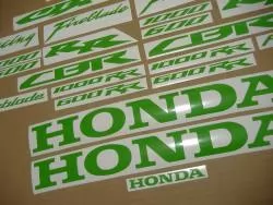 Honda CBR 1000 RR lime poison green color stickers