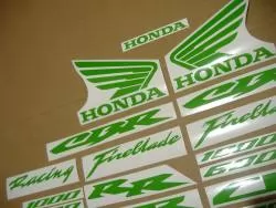 Honda CBR 600RR lime poison green color stickers