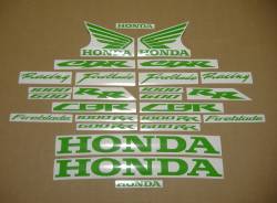 Honda CBR 1000RR lime poison green color logo decals