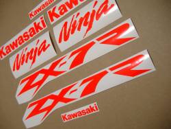 High visibility red stickers for Kawasaki ZX7R ninja