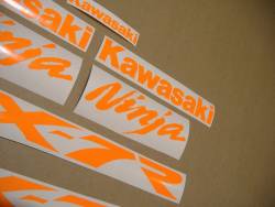 Neon orange decals for Kawasaki ZX7R 750 ninja