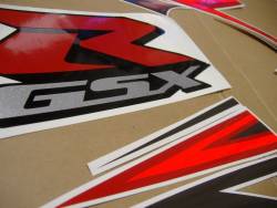 Suzuki GSX-R 1000 2007 silver decals kit 