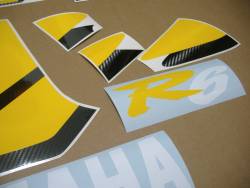 Yellow decals set for Yamaha YZF R6 1999 RJ03 5EB