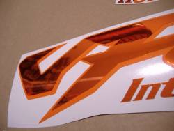 Honda VFR 800 1999 rc46 custom orange stickers