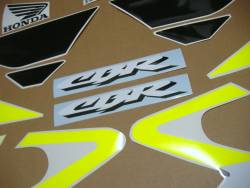 Fluorescent yellow stickers for Honda CBR 600 F4i