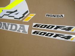 Honda CBR 600 F4i high visibility yellow stickers