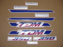 Yamaha TDM 850 3VD 1992 complete OEM style decals set