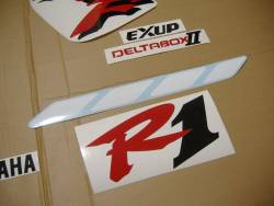 Yamaha R1 1998 RN01 4xv white stickers