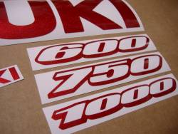 Graphics (cherry red color) for Suzuki GSX-R