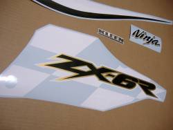 Decals for Kawasaki 636 ninja ZX6R 2002 green model