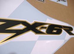 Kawasaki 636 ninja ZX6R 2002 green OEM pattern decals