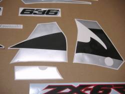 Stickers for Kawasaki 636 ninja ZX6R 2002 red model