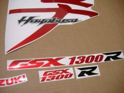 Suzuki hayabusa 1340 k8 pearl cherry red stickers