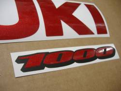 Red metallic cherry graphics for Suzuki gsxr 1000