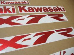 Kawasaki ZX7R zx750 cherry pearl red sticker set
