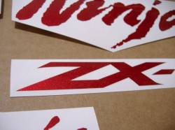 Red metallic cherry decals for Kawasaki ZX-10R ninja