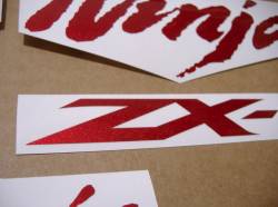 Red metallic cherry stickers for Kawasaki ZX6R 600