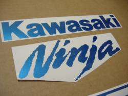 Blue pearl logo decals for Kawasaki ZX-9R ninja