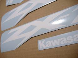 Kawasaki ZX-7R 750 custom white emblems stickers